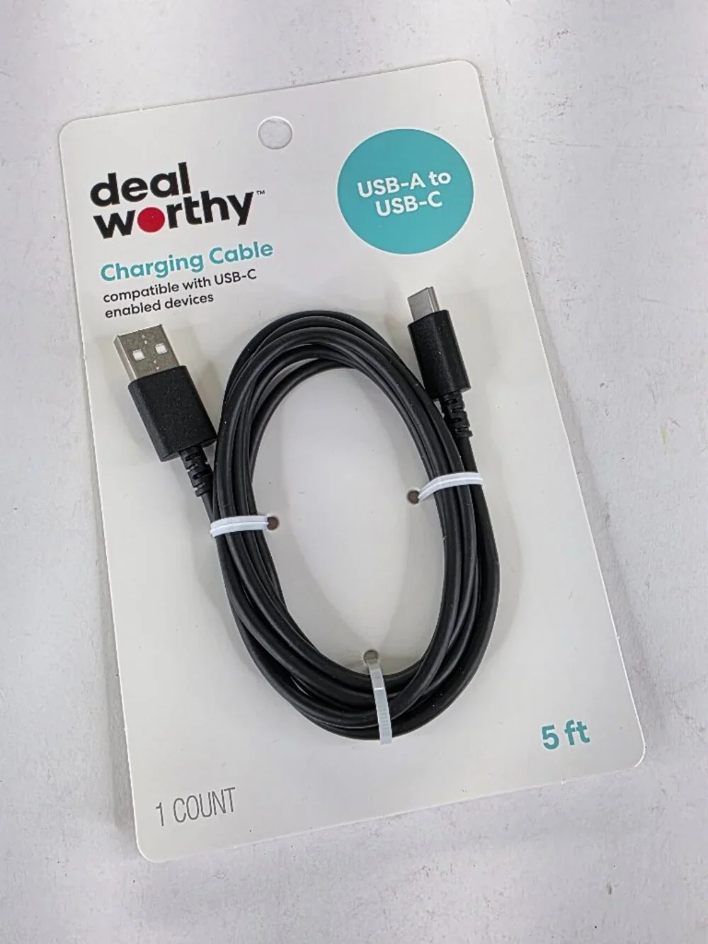 USB-A to USB-C Charging Cable Cord 10 Pack 5ft Phone Tablet